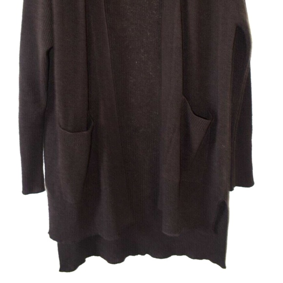 360 Cashmere Vianca Cashmere Long Cardigan in Cafe Noir - Picture 5 of 16